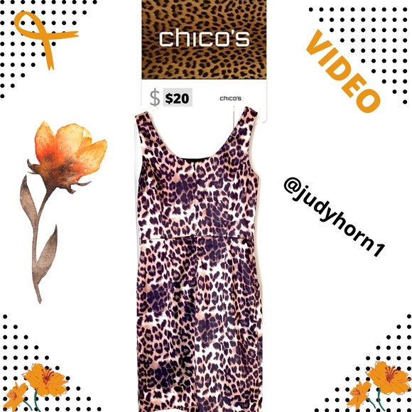 CHICO’s Animal Print Dress - Picture 3 of 6